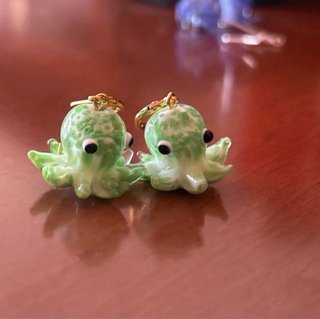 Pendientes pulpitos Verdes