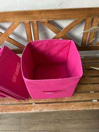 Lote 10 Cajas Tela IKEA Fucsia KALLAX