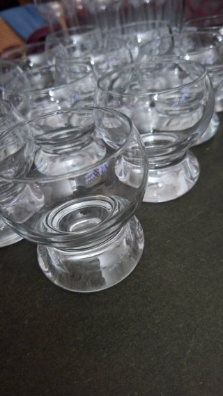 Set 12 +12 Bicchieri Vintage Vetro Trasparente