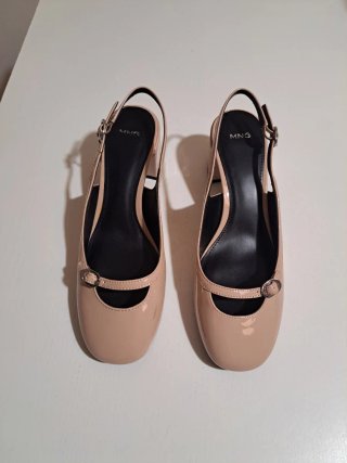 Zapatos Mango Beige Talla 38
