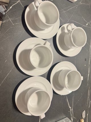 Juego 5 tazas  café pequeñas