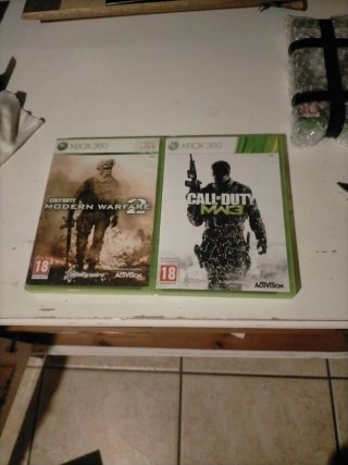 Xbox 360 Call of Duty Modern Warfare 2 e 3