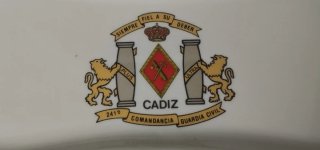 Bandeja porcelana 241ª Comandancia Guardia Civil