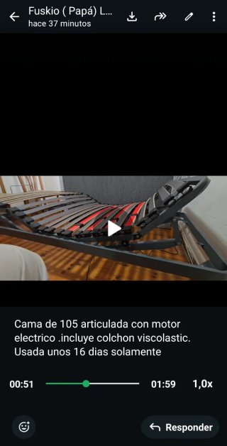 Cama 105cm Articulada Eléctrica