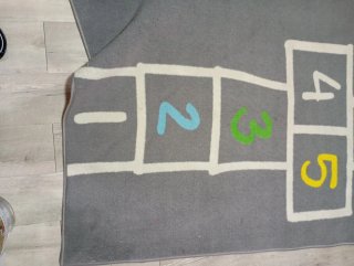 Alfombra de juego infantil con números