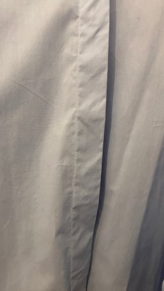 Camisa azul algodón mangas volantes