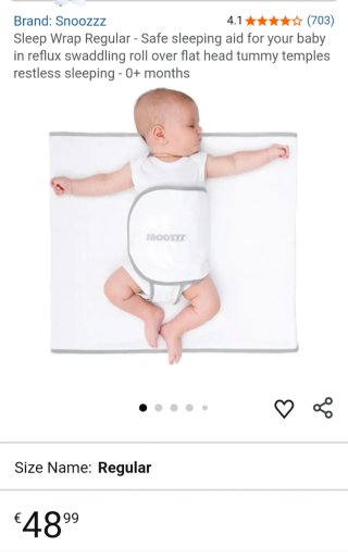 Antivuelco Snoozzz Sleepwrap Talla Regular