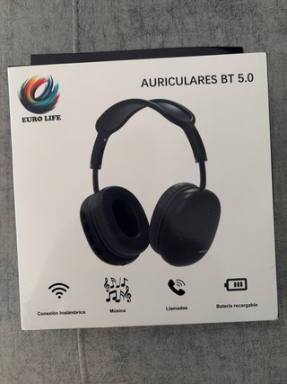 Auriculares Bluetooth 5.0 Euro Life Negros