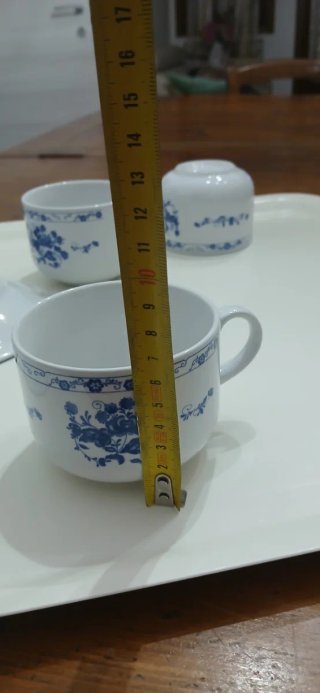 Set 3 tazze vintage con piattini "Cipa"
