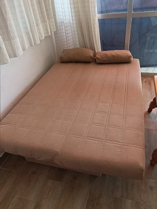 Sofá Cama Beige 2 Plazas