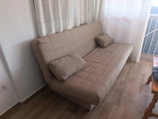 Sofá Cama Beige 2 Plazas