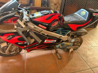Minimoto Motocross Negra y Roja