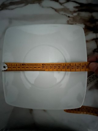 Vajilla porcelana 20 piezas cuadrada