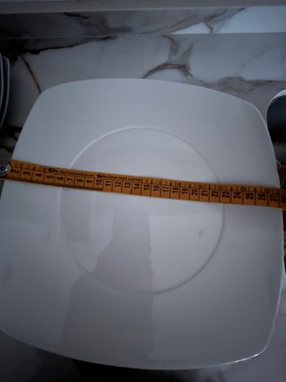 Vajilla porcelana 20 piezas cuadrada