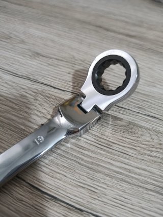 Llave Carraca 19mm Acero Cromo Vanadio