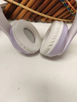 Auriculares Lila con Orejas de Gato