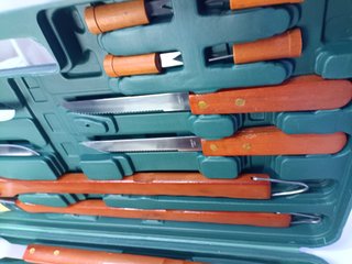 Set Barbecue 17pz Acciaio Inox
