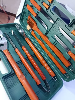 Set Barbecue 17pz Acciaio Inox