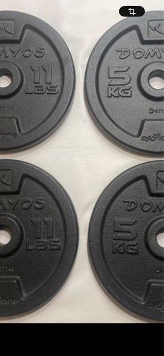 4 Discos Pesas 5 kg DOMYOS