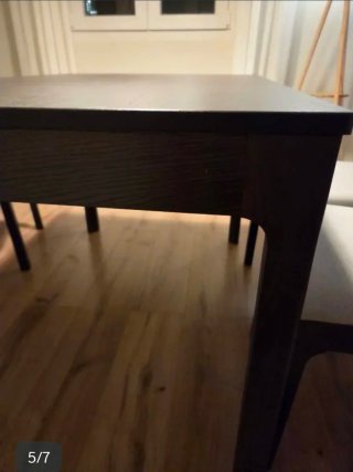 Mesa comedor extensible IKEA EKEDALEN + 4 sillas
