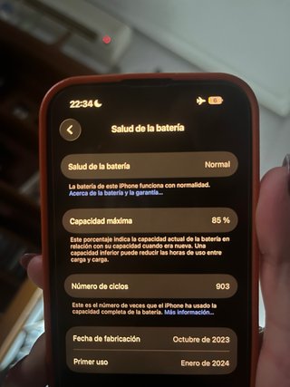 iPhone 15 Negro - 85% Batería