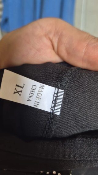 Leggings neri con strass tg l xl