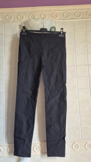 Leggings neri con strass tg l xl
