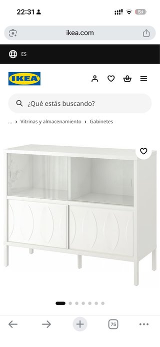 Armario Ikea KALKNÄS puertas correderas blanco