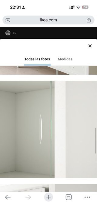 Armario Ikea KALKNÄS puertas correderas blanco
