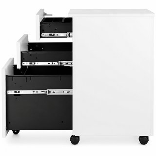 3 Cajoneras metálicas oficina + ruedas archivador