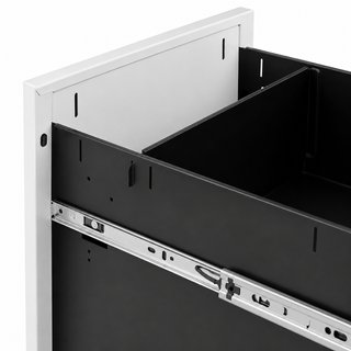 3 Cajoneras metálicas oficina + ruedas archivador