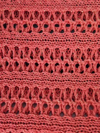 Jersey calado naranja/rojo talla única