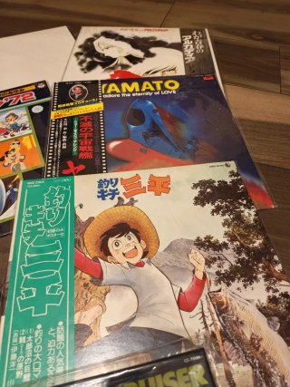 Lotto 7 LP Vinile Anime Manga