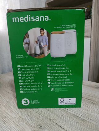 Humidificador Medisana AH 680 ultrasonidos