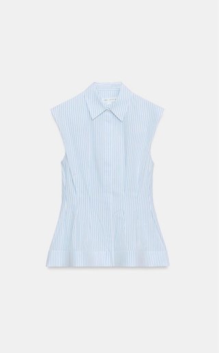 Camisa Zara Rayas Azules Talla XS