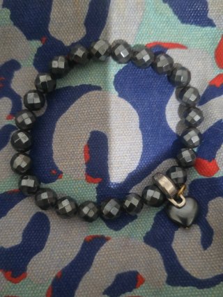 Pulsera de Pirita con Corazón y Candado