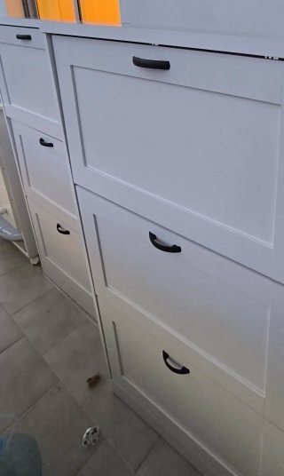 2 Zapateros grandes 130cm cada, como nuevo, Madera