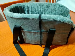 Asiento coche mascotas Pet fang gris