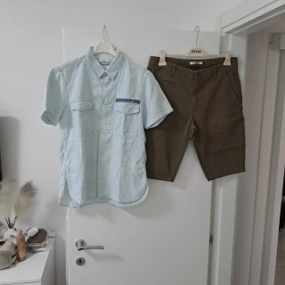 Camicia Stone Island e Bermuda Uomo Tg. M