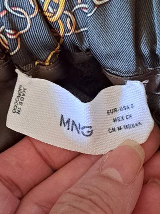 Pantalón satinado Mango