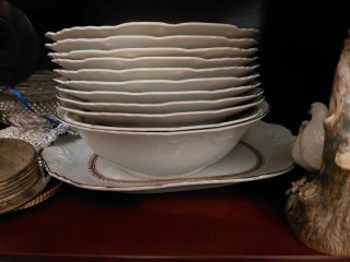 Vajilla Vista Alegre Porcelana Dorada