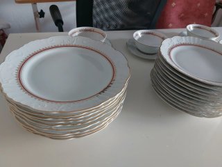 Vajilla Vista Alegre Porcelana Dorada