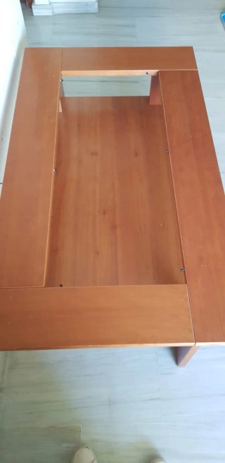 Mesa de centro madera y cristal