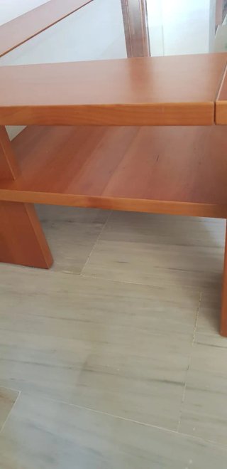 Mesa de centro madera y cristal
