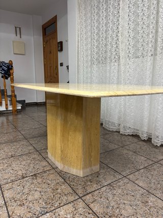 Mesa de comedor de mármol 180x80cm