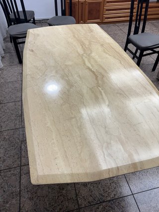 Mesa de comedor de mármol 180x80cm