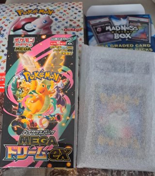 Caja Pokémon Mega Dream EX JP + Carta PSA