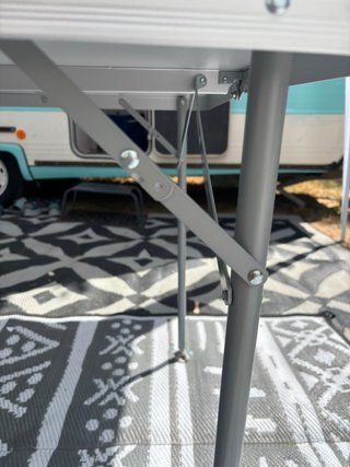 Mesa plegable camping aluminio