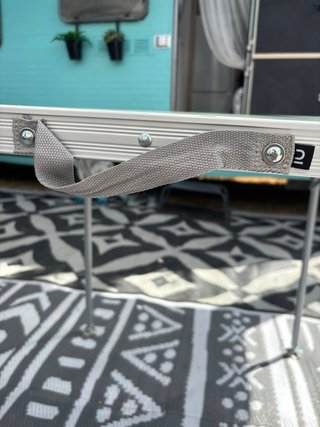 Mesa plegable camping aluminio