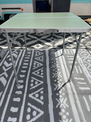 Mesa plegable camping aluminio